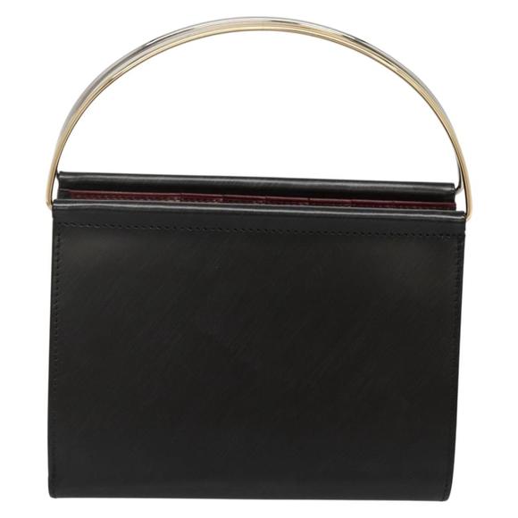 CARTIER Trinity Wallet Bag Hand Bag Leather Black Auth 131637V - Picture 13 of 16